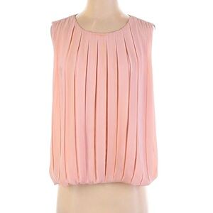 CALVIN KLEIN SOLID BOX-PLEAT TOP